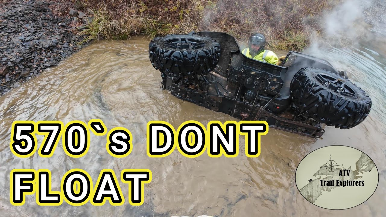 TOOK THE POLARIS 570 SPORTSMAN FOR A SWIM