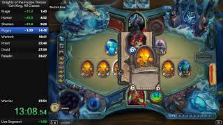 Hearthstone: Frozen Throne Lich King, All Classes Speedrun in 34:59 (beaten)