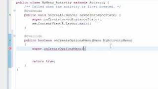 Famous Android SDK Tutorial --- The Activity Menu --- Phone Menu Button Profile