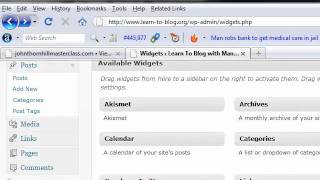 Add a Widget To Your Wordpress Blog Sidebar