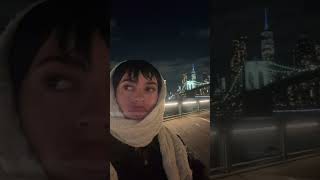 My last night in New York🥲 #nyc #brooklynbridge  #dumbo #cityaesthetic #nycatnight