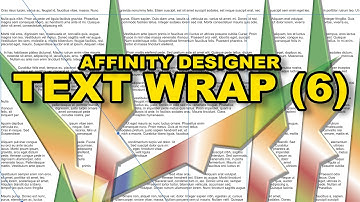 Affinity Designer Tutorial : Text Wrap And SYMBOLS How To Vector Designs