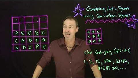 Partially-Filled Latin Squares and Semi-Magic Squares: A Follow-Up Video