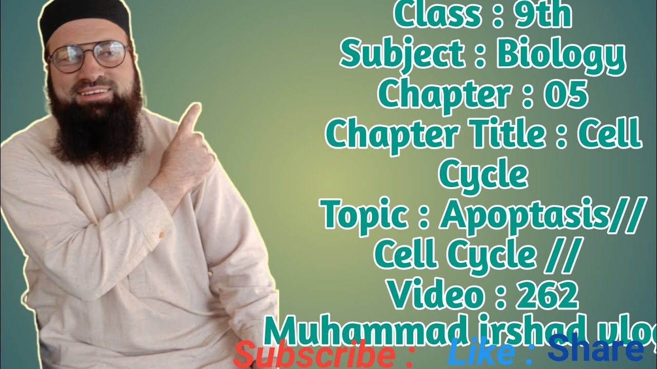 Apoptasis | cell cycle | 9th class biology in Pashto
