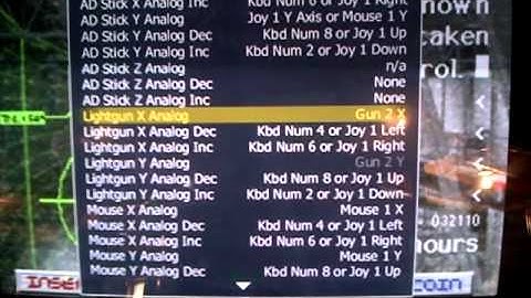 Aimtrak setup in MAME