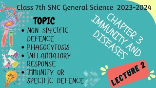 Non specific defence | phagocytosis | Immunity or specific defence | Class 7 SNC Science | Chapter 3