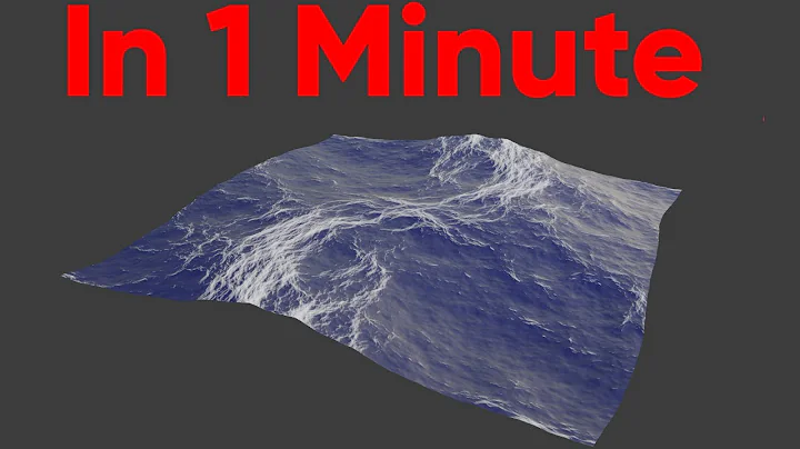 Create an Ocean in 1 Minute in Blender Tutorial