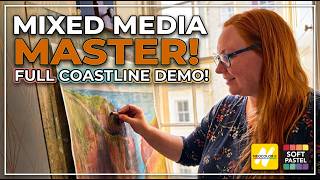 The Secret to Vibrant Mixed Media Neocolor II Soft Pastel Full Painting Process
