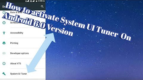 How to activate System UI Tuner on android.