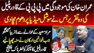 PPP Abdul Qadir Patel Come Down Hard On Imran Khan & Murad Saeed In National Assembly Of Pakistan