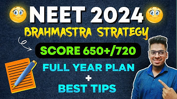 Best Strategy for the Preparation of NEET 2024 😇