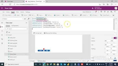 Lesson111 - Control Validation For Email - Power Apps 1000 Videos