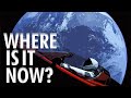 Where is the car Tesla launched into Space?