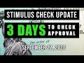 UNEMPLOYMENT, $1200 SECOND STIMULUS CHECK, & STIMULUS PACKAGE UPDATE 09/27/20 (CHECK APPROVAL)