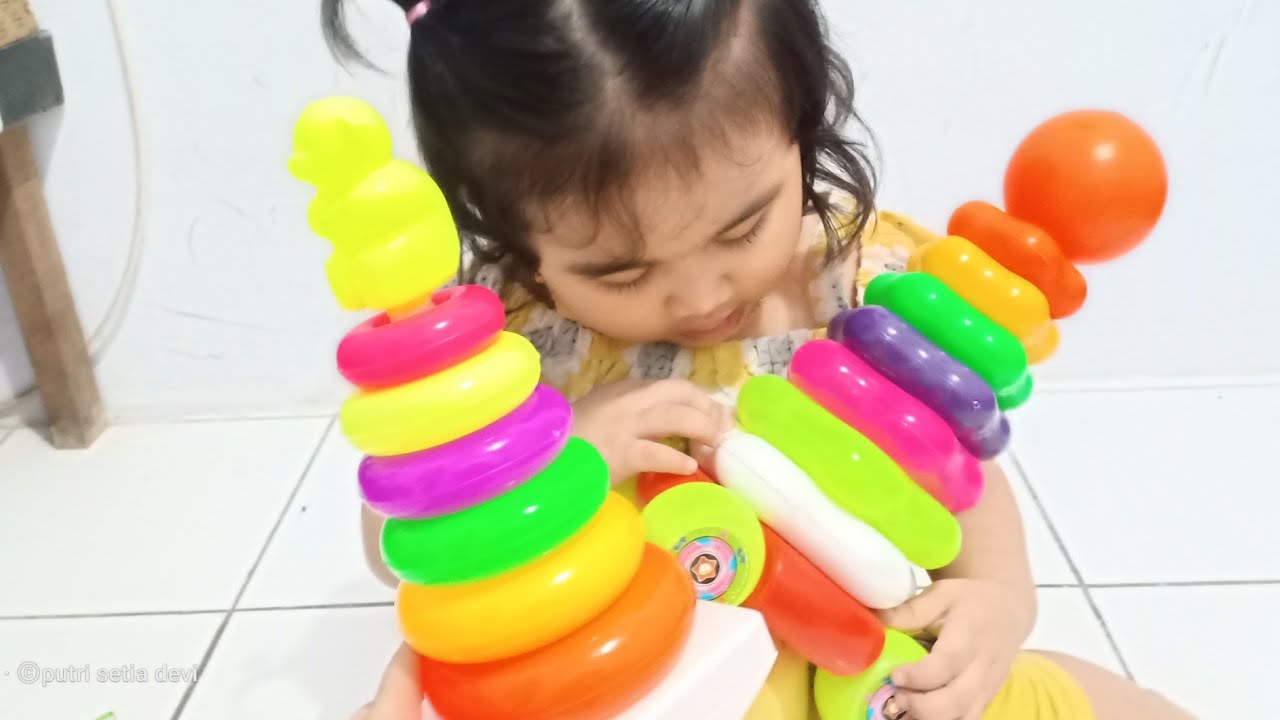 Bermain Ring Donuts Mainan  Anak  Warna  Warni YouTube