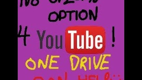 No upload option for youtube on xbox one!...use one drive lol!