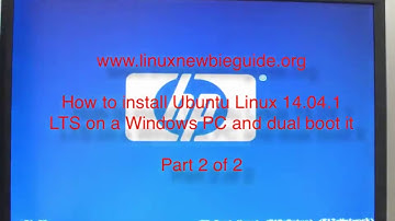 How to install and dual boot Ubuntu Linux with Windows Part 2 of 2