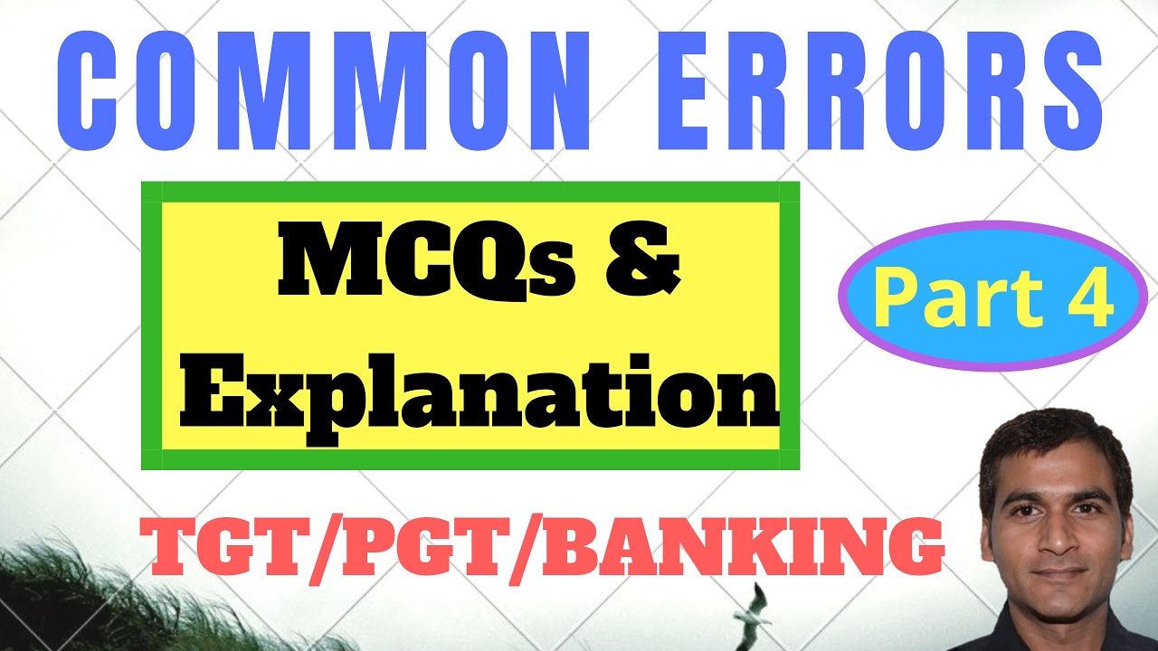 MCQs on Editing errors (Part 4)/ TGT/PGT/Banking. YouTube