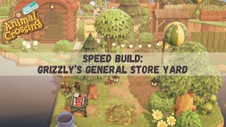 Grizzly's General Store Yard | Speed Build | No Terraforming Island | Animal Crossing New Horizons