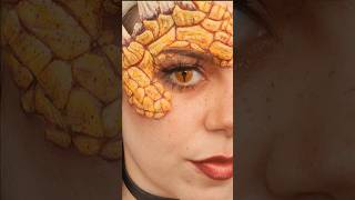 Reusing my Dragon Prosthetic by using 3D painting techniques #sfxmakeup #makeupideas #creativemakeup