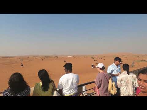 Terrace view at Dubai desert camp