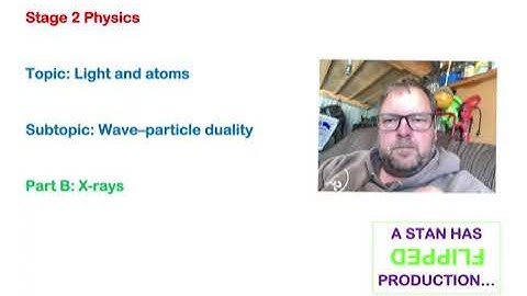 11B Wave-particle duality - Part B - X-rays