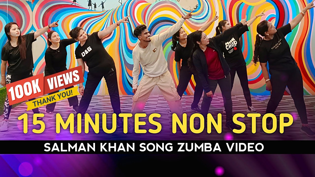 15 Minutes Non Stop Bollywood Zumba | Salman Khan Song | Zumba Video 2025 | Rahul Tandi
