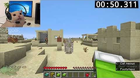 Cat Speedruns Minecraft