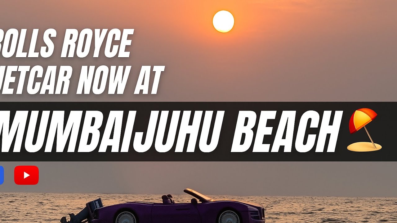 India’s FIRST Rolls Royce JetCar 🚘💦 | Luxury Water Car at Juhu Beach, Mumbai!”