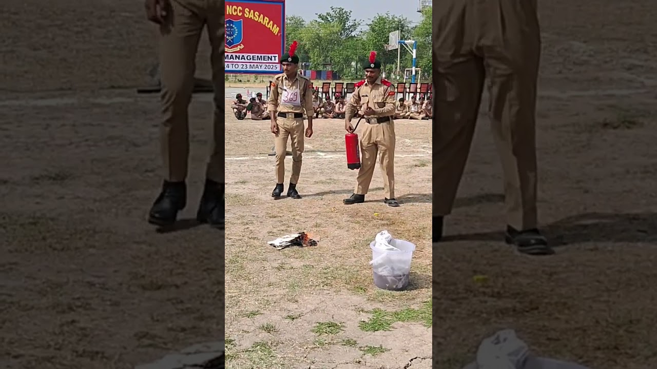 How to extinguish fire using a fire extinguisher. 