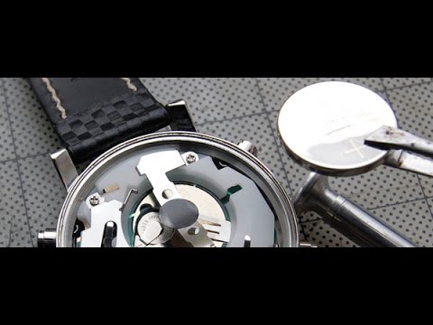 Diy How To Replace A Watch Battery Shown On A Esq Watch Youtube