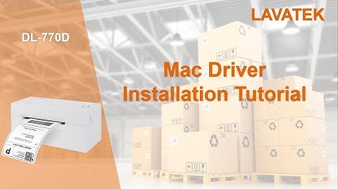DL-770D Mac driver installation step by step video