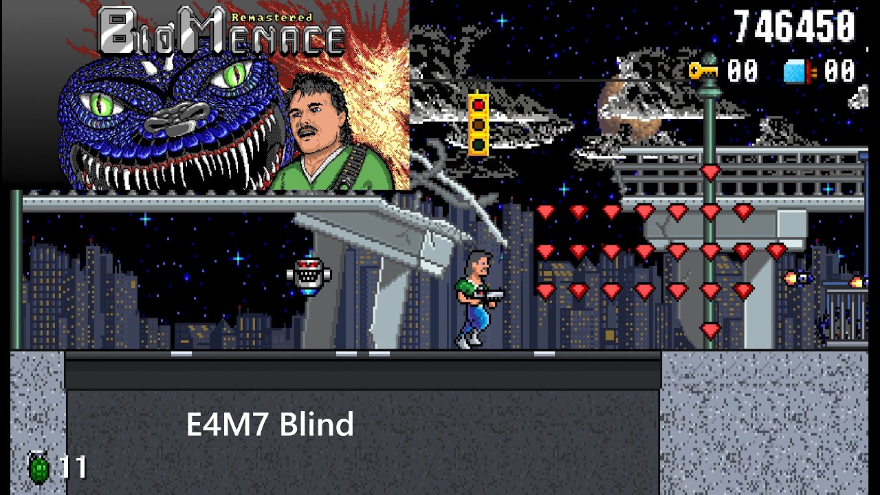 Bio Menace Remastered E4M7 Hard с комментариями