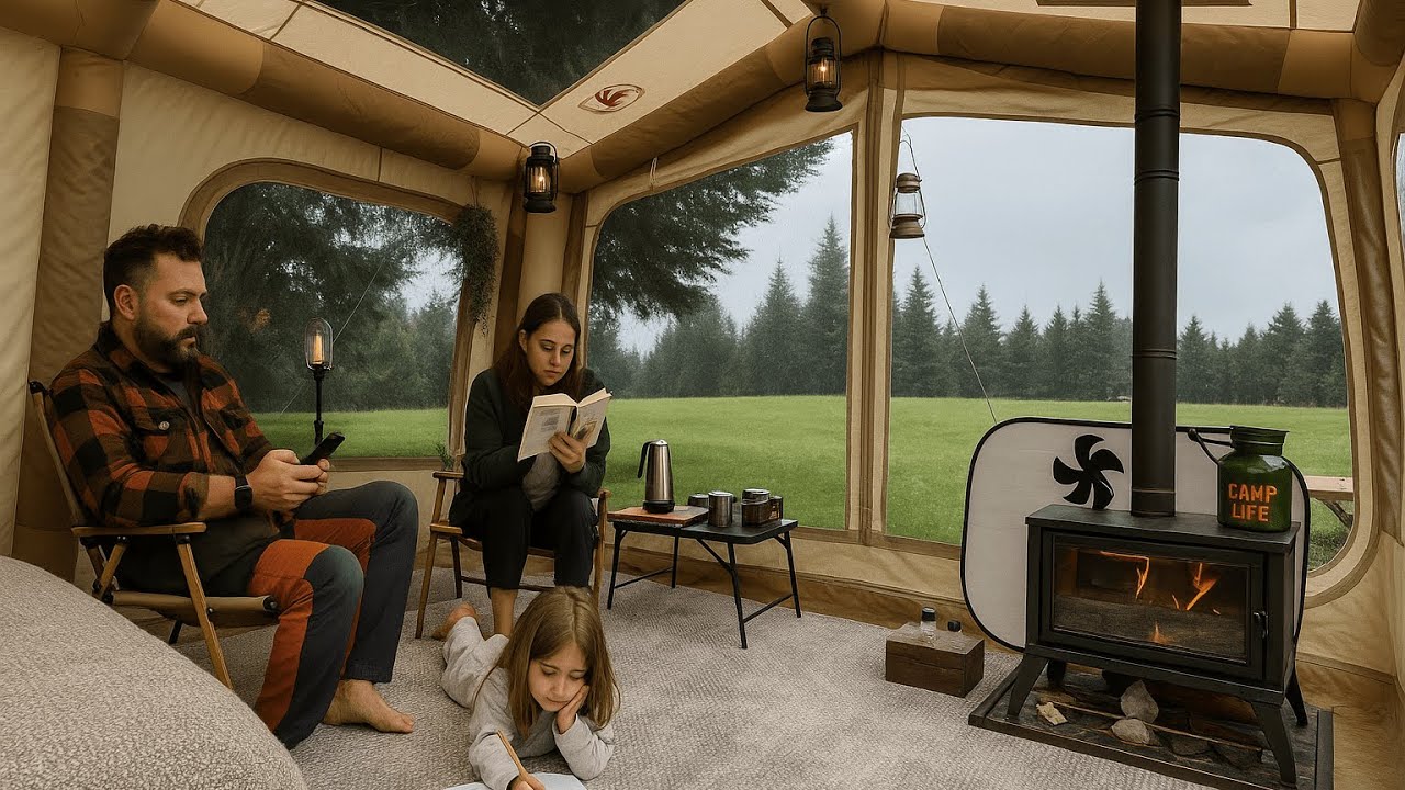 EV KONFORUNDA KAMP - DRONE AĞAÇTA KALDI !