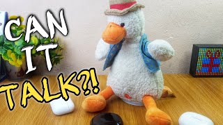 Talking Duck Plush Toy Review - Toy REPEATS What YOU Say?! 😳😳😳 screenshot 1