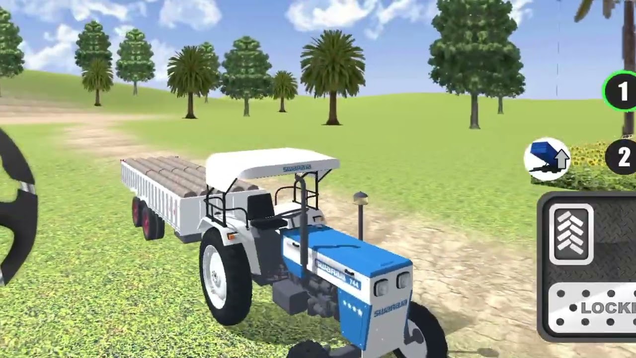 Indian Tractor Game 🚜 | Desi Tractor Driving in Village | Real Farming Game || 