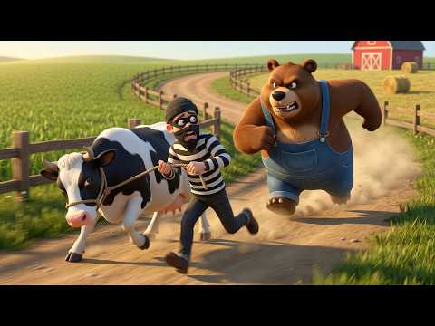 Farm Work: Farm Thief Catches Him: Strong Bear Farmer