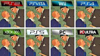 Bully (2006) PS2 vs PS Vita vs Wii vs PS4 vs XBOX 360 vs PS5 vs PC vs PC Ultra