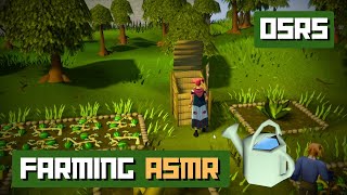 🍃ASMR 🎮 Old School Runescape 🌱Farming 🌧 (gaming with rain sounds) 💤