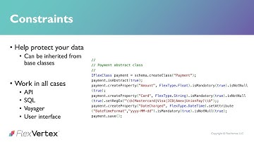 Designing for FlexVertex  - Defining Constraints