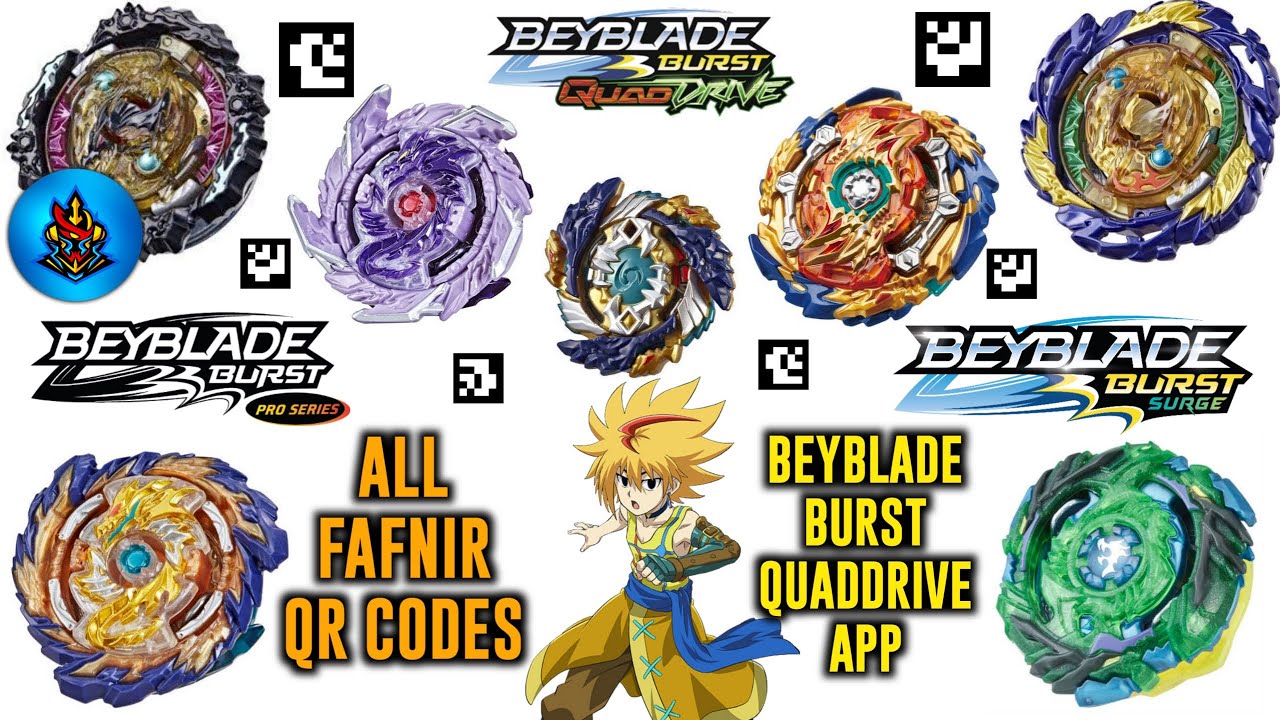 ALL 425 QR CODES BEYBLADE BURST APP