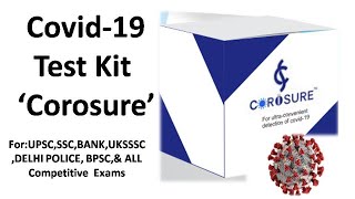 Corosure Test Kit for Covid-19 | Best current affairs #SSC #UPSC #BPSC #delhipolice #UKSSSC & #ALL