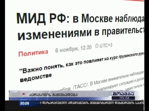 კარასინი:  \"საინტერესოა რა გავლენას მოხდენს გადადგომები  საქართველოს ხელისუფლების კურსზე\"