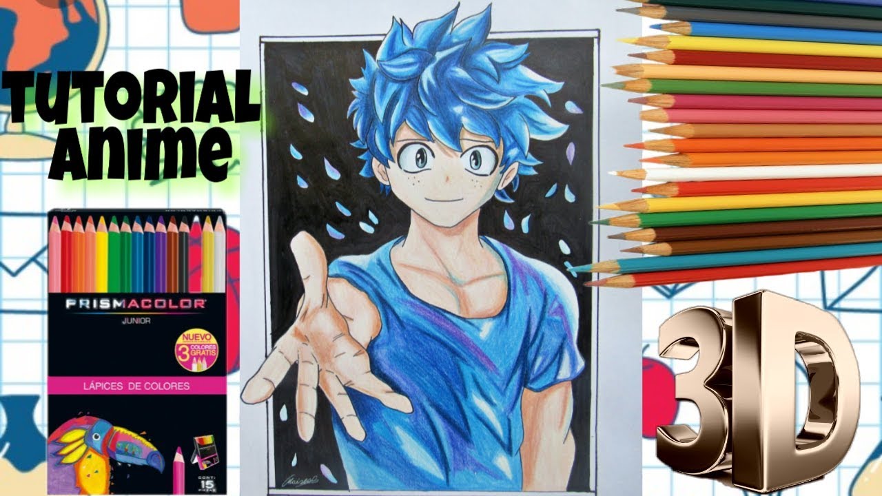 📌 COMO DIBUJAR ANIME FÁCIL PASO A PASO | dibujo anime en 3D | how to ...