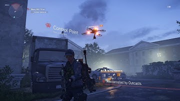 Google Stadia - Gameplay Division 2 - Capturing Control point: Navy Hill
