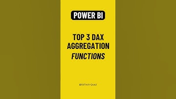 3 Aggregation DAX Functions Every Power BI User Should Know #powerbi #excel #data