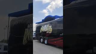 Los inqueitos tour bus before it burst into flames #dallas #corridos #corridostumbados