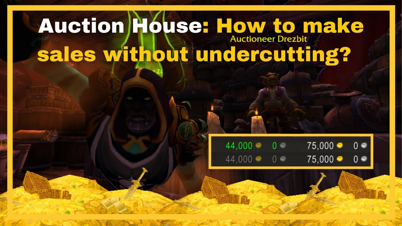 How to make sales at the Auction House without having to UNDERCUT?! BIDS - WoW Gold Making 9.0.5
