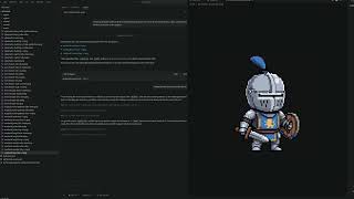 Coding agent generating animated sprites for a game