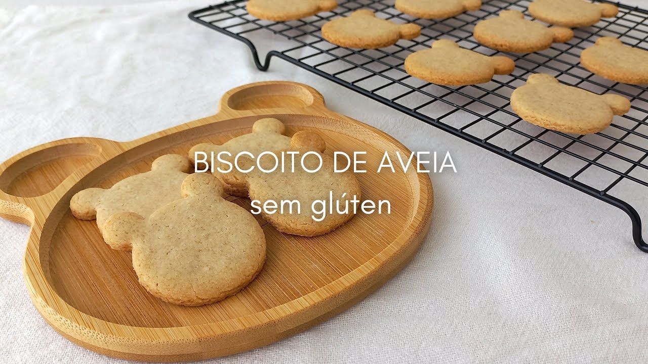 BISCOITO DE AVEIA SEM GLÚTEN | Receita sem ovo e sem manteiga